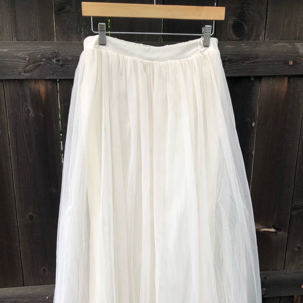 Tulle skirt for wedding ivory